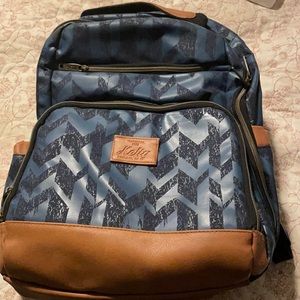 Diaper bag Kelly Boulder, Co blue and tan